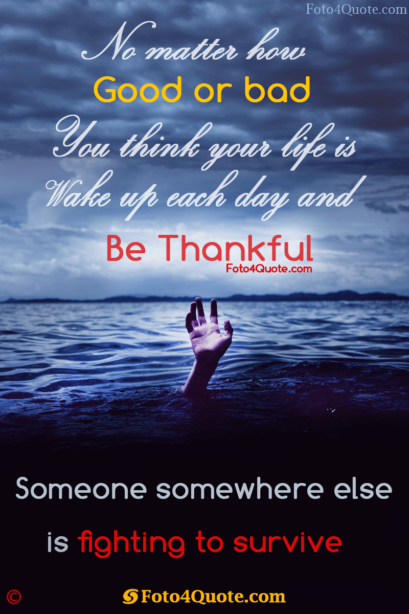 Life coaching lessons – Be thankful | Foto 4 Quote