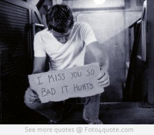 I miss you quotes – Missing you hurts | Foto 4 Quote