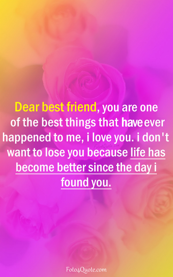 your are the best friends ever