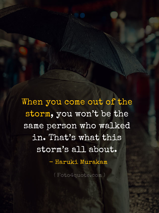 Lessons and quotes about life – The storms