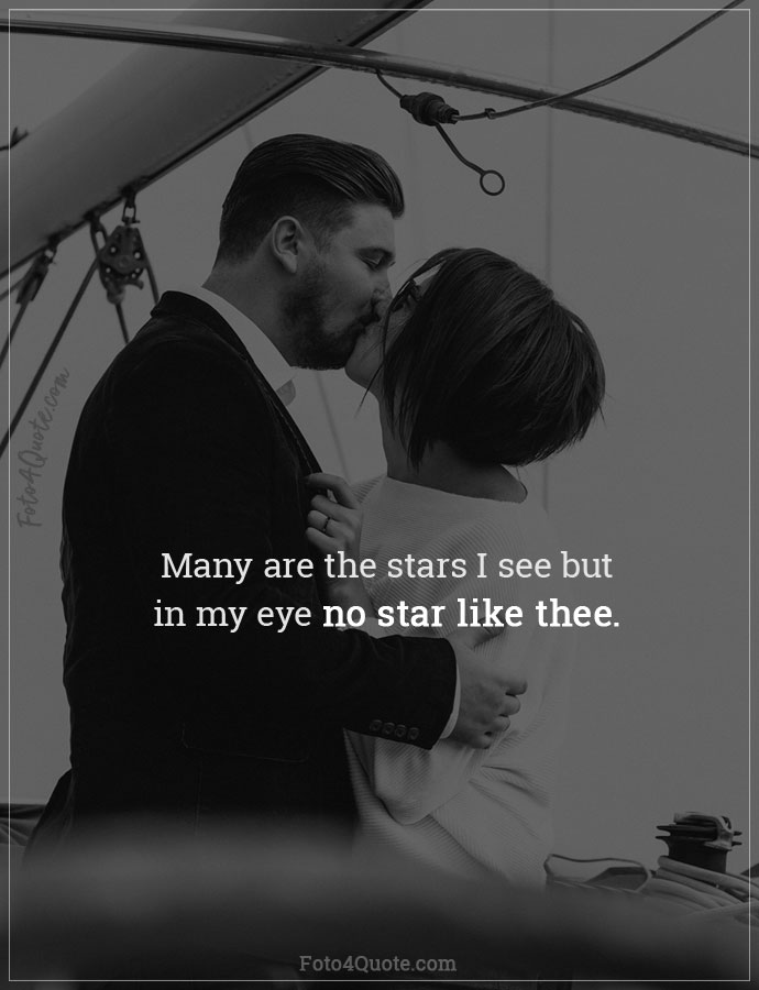 Romantic love poems – In my eye no star like thee