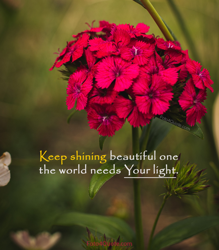 Motivational moving on quotes - Keep shining beautiful one, the world needs your light. Stay strong and keep moving on.