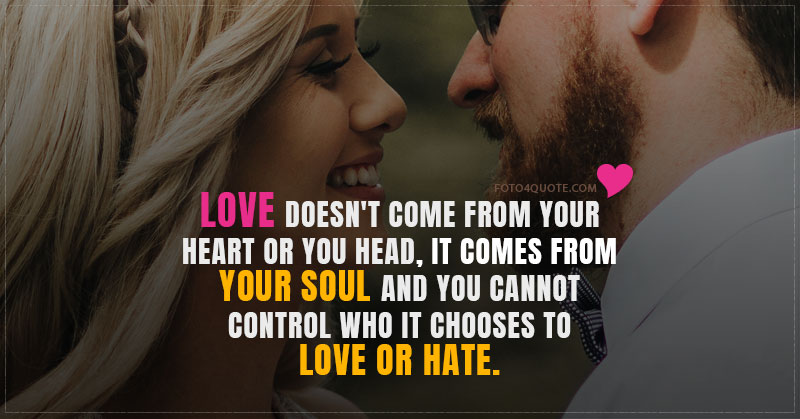 Love quotes – You can’t control it