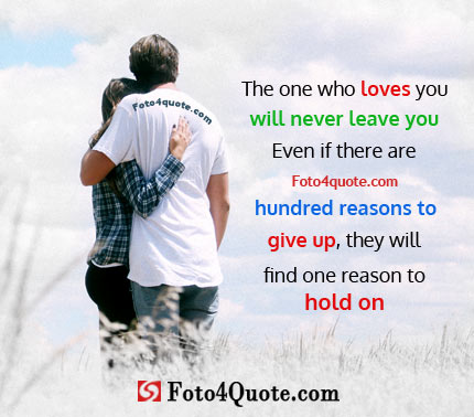 Quotes about love with couples images hugging each other in open nature and blue sky - wallpaper