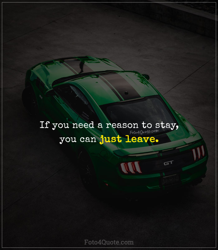 quotes and lessons taught by life about relationships and people leaving to move on - sad quote with racing car image