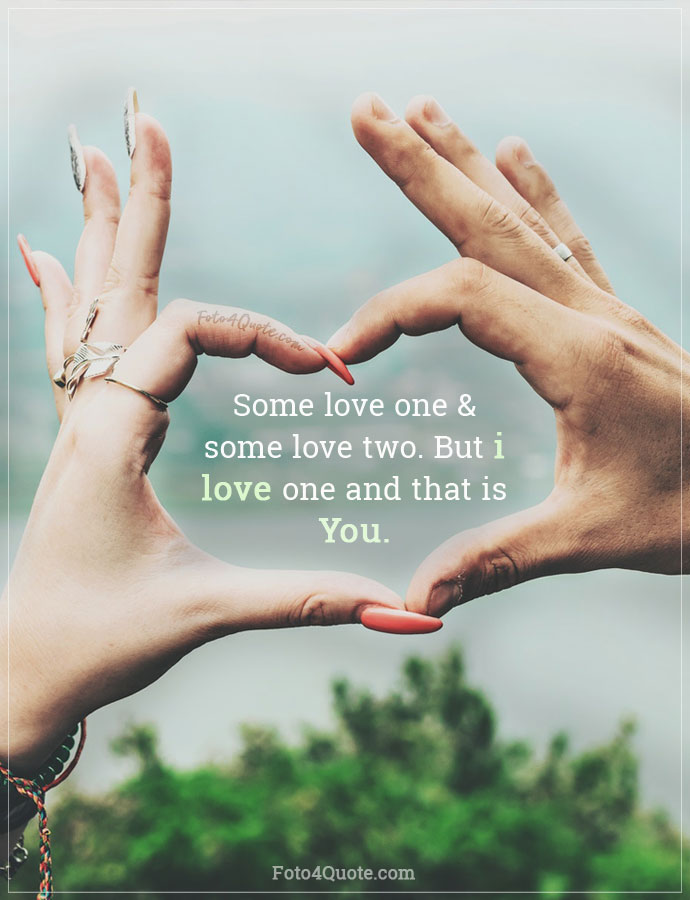 Love photos gallery - romantic love images for couples with heart hand sign and love poem quote